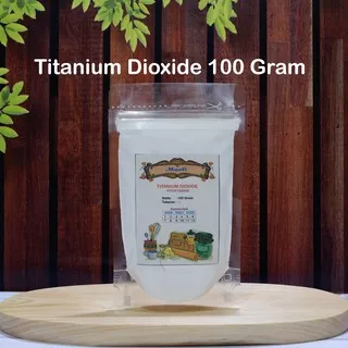 Titanium Dioxide 100 gram / TiO2 Food Grade / Bahan Pemutih Makanan Kosmetik / Opaque White 1170