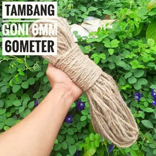 TALI TAMBANG ROLL|TALI GONI 6mm 60 meter|SCRATCHER|TALI RAMI|TALI KERAJINAN|TALI TAMBANG|TALI MURAH