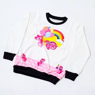 SWEATER ANAK PONY BALON / MY LITTLE PONY CUTE  / SWEATER PRINTING / SWEATER KARAKTER [KUALITAS IMPORT] - Marché (SK14PB)