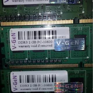 Memory PC V-Gen DDR3 2GB pc 10600