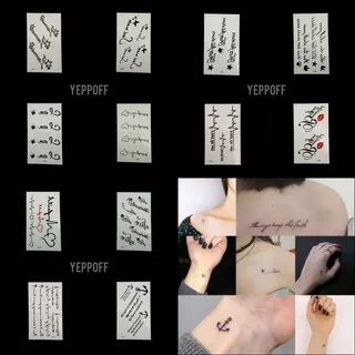 [ABSTRACT 1 - 12] temporary tatto/ tato temporer/ sticker waterproof