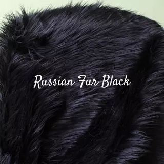 Karpet Kain Bulu Korea Panjang Alas Dashboard Dekorasi Properti Foto Russian Fur Black