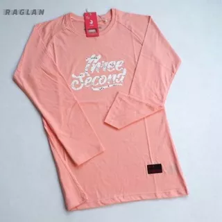 KAOS 3SECOND RAGLAN WANITA KAOS RAGLAN CEWEK THREE SECOND LENGAN PANJANG SALEM