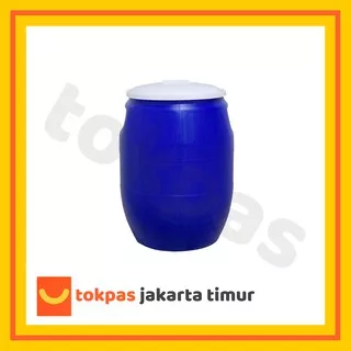 [GOJEK/GRAB] Tong Air + Tutup 60 Liter / Gentong / Drum Tempat Sampah Plastik Green Leaf 0506