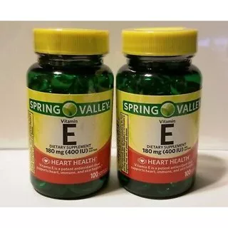 spring valley vitamin E 180mg 400iu 100sofgels