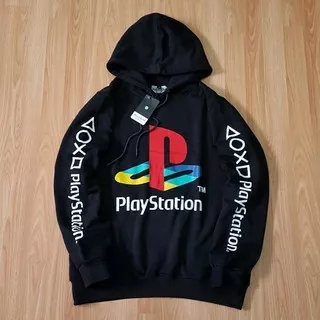 Sweater gamer streetwear Playstation Button cotton fleece