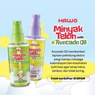 Hawo Minyak telon with Avocado oil /minyak telon /minyak telon bayi /avocado oil