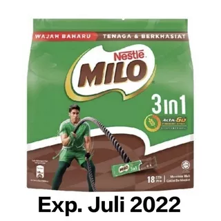 MILO 3 in 1 Activ-Go Malaysia 3in1 (18 sachet) Exp.Juli2022