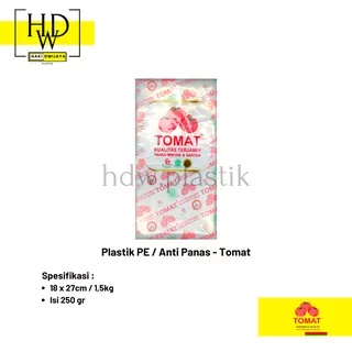 Plastik Tomat Anti Panas / Plastik Es Mambo / Es Lilin 18x27cm 1,5kg Merk Tomat