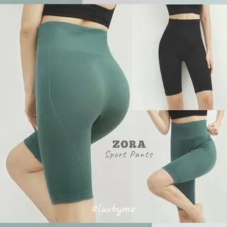 [ luvbyme ] ZORA Sport Shorts High Waist / Celana Pendek Daily Workout Gym Running Olahraga