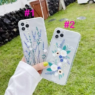 Oppo A71 A 71 F1 PLUS SAMSUNG A5 2017 Casing Silicon Flower Bling Diamond Soft Case Lavender Flower