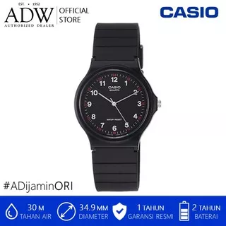 JUAL RUGI Jam Tangan Casio Wanita Black Resin MQ-24-1BLDF