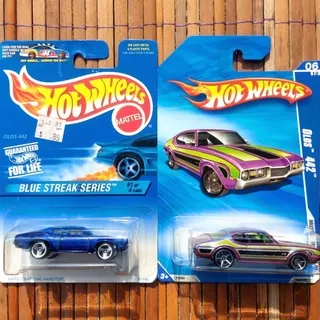 HOTWHEELS OLDS 442 BIRU 1997 UNGU 2009 - W 30 OLDSMOBILE AURORA MUSCLE OLDSCHOOL