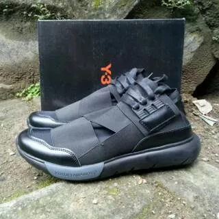 Sepatu Adidas Y3 Qasa High Yohji Yamamoto Black Premium Quality MURAH