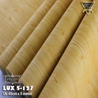 WALLPAPER PREMIUM | LUX 5-127/J | LUXURIOUS WALLPAPER STICKER - Motif Kayu coklat muda/krem