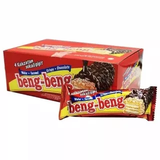 Beng-beng wafer caramel crispy chocolate 1 box isi 20 pcs / beng beng 1 dus