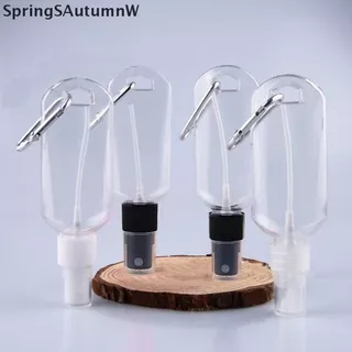 [Choice] 30/50ml Transparent Empty Spray Bottles Travel Cosmetics Bottle with Holder Hook Boutique