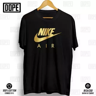 Kaos Nike Air GOLD T-shirt Premium Brand Distro Baju pria wanita Tshirt Cotton Combed 30s Murah  v1