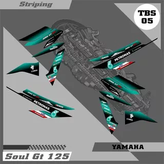 Sticker Striping Variasi Yamaha Soul GT 125 Petronas - Striping Motor Soul GT 125. TBS 005