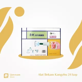 KANGZHU Alat Bekam Kesehatan Pompa Vacum Plus Selang Isi 24 Kop