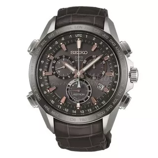 Seiko Astron SSE023J1 GPS Solar Chronograph 8X Series Grey Leather