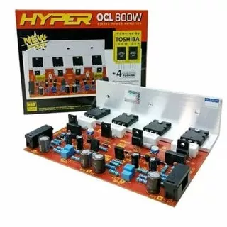 Kit HYPER OCL Power Amplifier 600Watt Stereo ( 2x300 ) TR Toshiba Asli Power 600W Bell Amplifier TR Toshiba original 2SA1943/2SC5200.