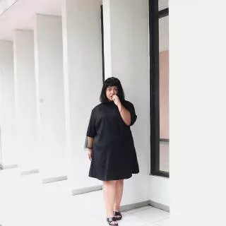 Cella Dress Black (dress BIG SIZE - SMALL SIZE - BUMIL FRIENDLY)
