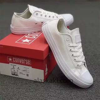 SEPATU CONVERSE 70S FULL KULIT WHITE PUTIH SEPATU LAKI LAKI MODEL LOW/PENDEK MURAH