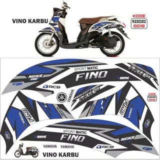 striping fino karbu / decal fino / sticker fino karbu / stiker motor fino