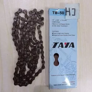 Rantai chain 8 speed Taya TB 50 Black