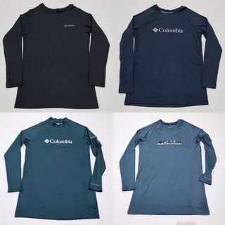 Baselayer Columbia Omni-Heat Pakaian Olahraga Compression Long Sleeve Running Ultralight Big Size