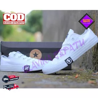 DISKON!!! Sepatu Converse Allstar Chuck Taylor 2/All Star Ct 2 Premium/Allstar PETIR -Putih