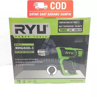 Heat Gun RYU RHG 600-3