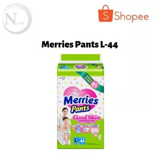 Merries Pants Good Skin L-44 / Pampers Merries Baby Pants Standart L 44 Termurah