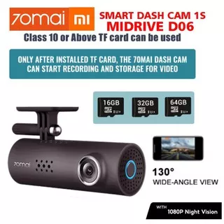 Camera 70mai Smart Dash Cam 1S 1080P Recorder Auto Car Camera Midrive D06