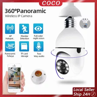 CCTV Lampu JXLCAM 4MP Kamera CCTV Wifi Lampu CCTV 360 Derajat CCTV Murah Lampu Bohlam IP Camera CCTV Wireless Panoramic