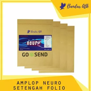 KHUSUS GOSEND -  NEURO Amplop Coklat 1/2 FOLIO - 19 x 25 cm [ 1 PACK ]