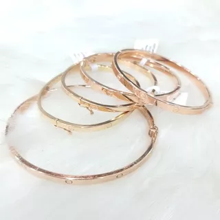 LMG GELANG EMAS BANGLE CARTIER - 375 9K - ROSE GOLD