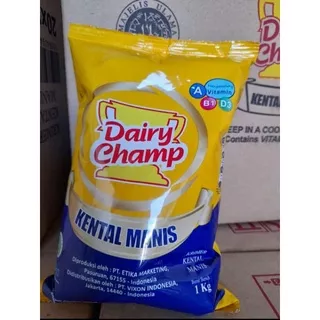 Susu Dairy Champ 1kg 1000gram packing free bublewarp / kardus