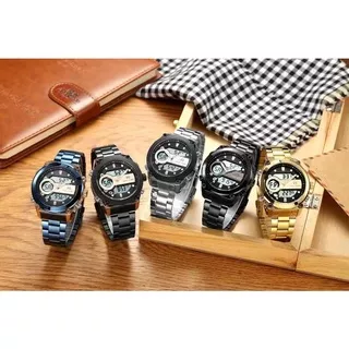 JAM TANGAN DUAL TIME ORIGINAL | JAM TANGAN PRIA ORIGINAL EVANS JAYDEN 5032