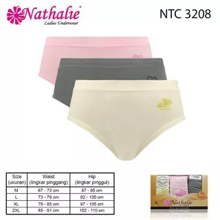 Celana Dalam Wanita Nathalie Underwear NTC 3208 - M , L , XL