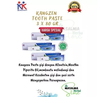 Kangzen Tooth Paste Pasta Gigi Herbal Alami (Hemat 3 Box)