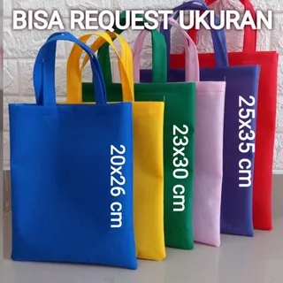 Tas Souvenir Polos Kantong Spunbond Goodiebag tas ulang tahun atau hajatan