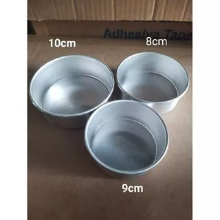 loyang bulat press mini ukuran 8, 9 dan 10 cm