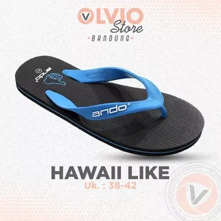 Ando HAWAII LIKE - Sandal Jepit Fashion Casual Pria Dewasa Ando Original