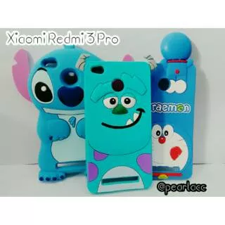 Silikon 3D Stitch Sullivan Doraemon Xiaomi Redmi 3 Pro