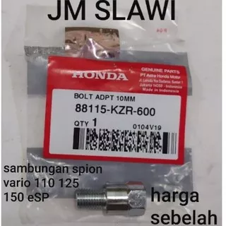 Bolt adpt 10MM Sambungan Spion Vario 110 125 150 eSP Harga Satuan ori Honda AHM