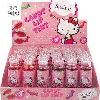 [ Per Pcs ] - HK CANDY / Sasimi  Liptint Helo kitty water candy Lip tint s1849