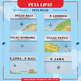 Peta Lipat Pulau Lombok Peta Pulau Bali Peta Pulau Sumbawa Peta Pulau Papua Peta Pulau Jawa Bali