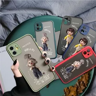 OPPO A15 A15S A37 A54 A57 A59 A83 NEO 9 A39 F1S A94 A71 A71K A74 5G 4G 2018 Untuk Phone Case Soft Casing Silicone Full Cover Camera Lens Protector Cartoon Girl Clear Matte Shockproof Back Cases Hp Handphone Softcase Sofcase